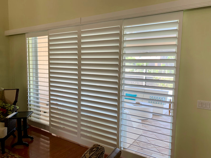 Interior view of shutter install at home in Catalpa Cove, Iona, FL