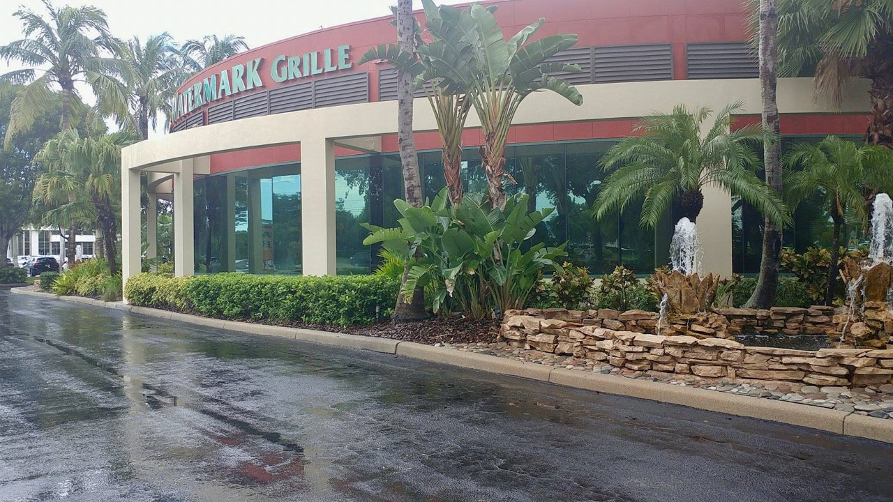 Restaurant windows tinted at Watermarke Grill. Naples 34110