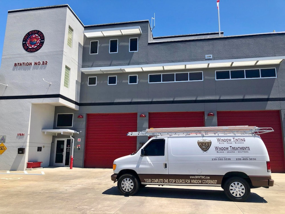 Beverly Hills Window Tinting at Fort Myers Beach Fire Dept Station 32
