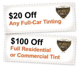 Save $100 off full commercial tint