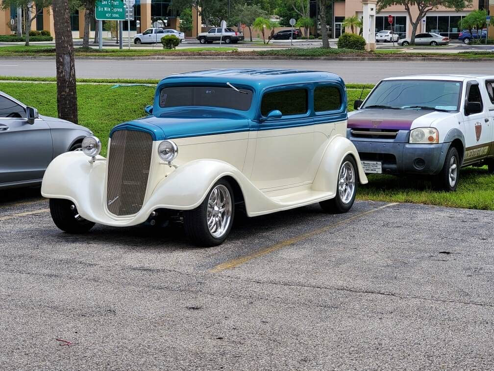 1934 Chevy with windows tinted