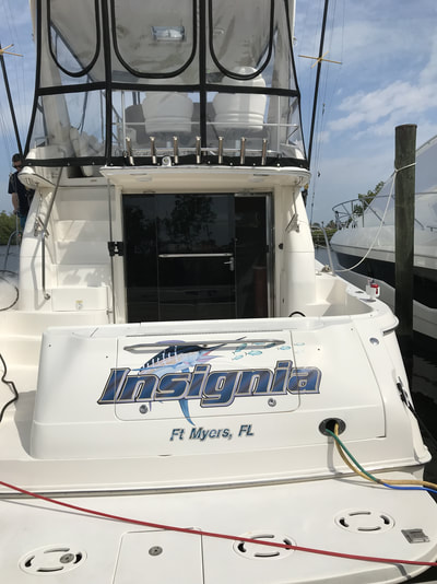 Yacht window tinting in Cape Coral at Tarpon Point Marina