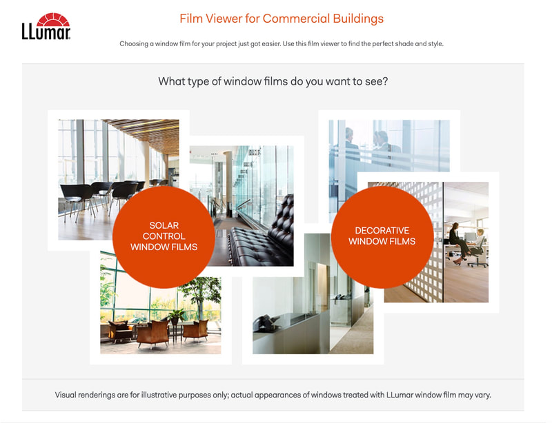 Film viewer for commercial buildings by LLumar