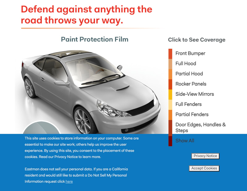 LLumar's paint protection film viewer